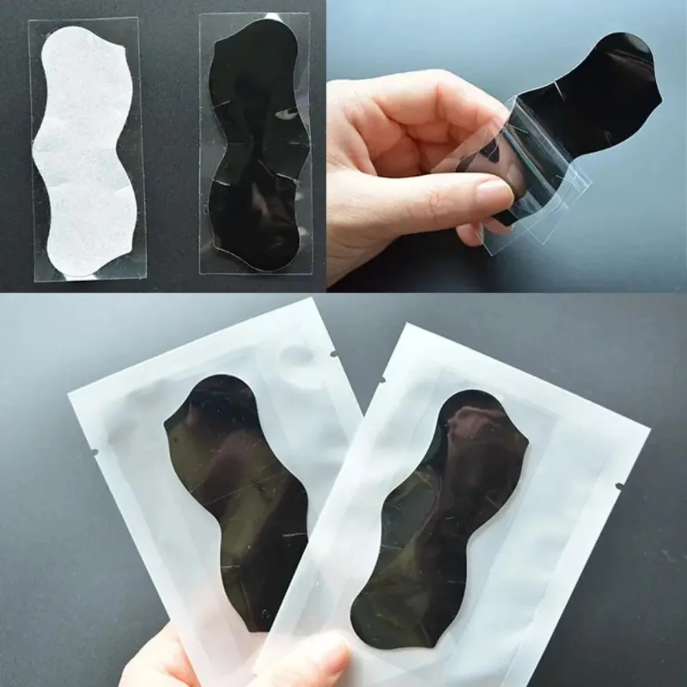 20PCS Bamboe Houtskool Mee-eter Stickers Neus Diepe Reiniging Verwijderen Mee-eters Zwarte Stippen Strips Schone Poriën Adsorberen Olie