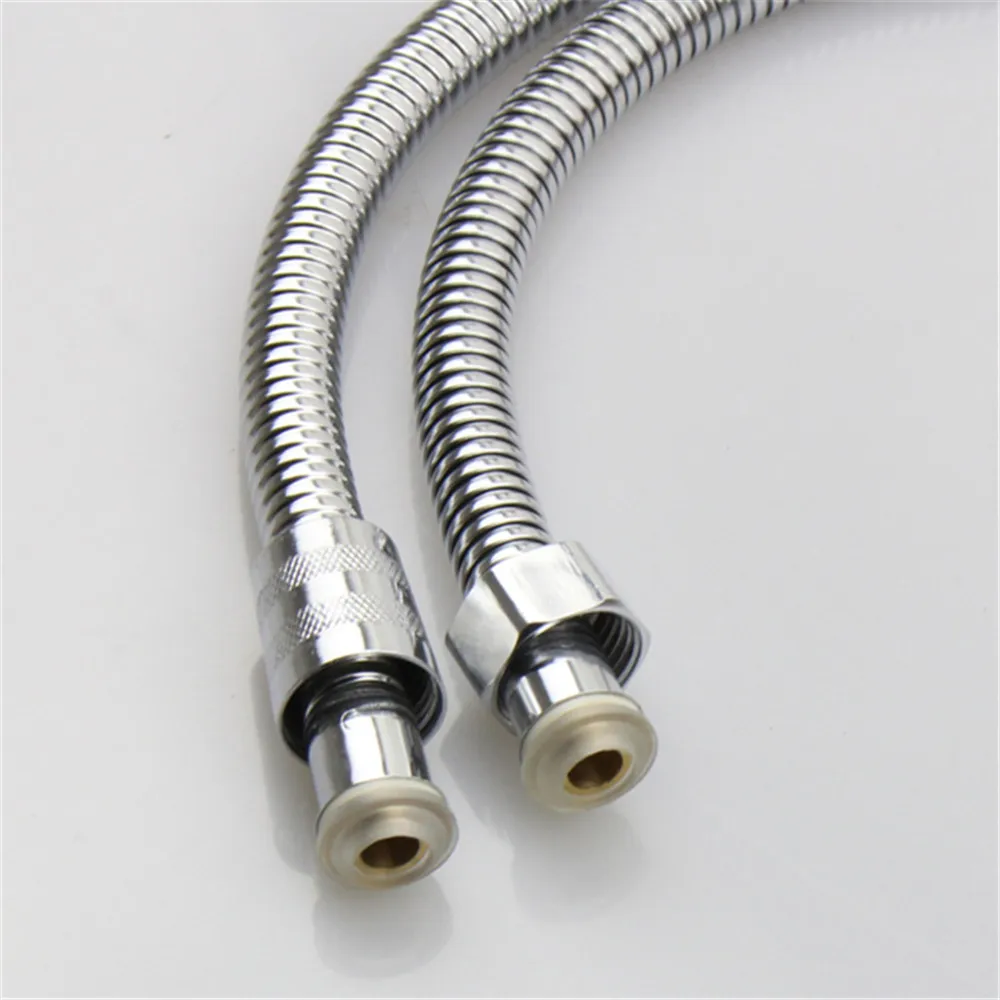 1.5 متر 2 متر خرطوم من الفولاذ المقاوم للصدأ تمديد أنبوب الحمام دش أنبوب تمديد أنبوب انبوب ماء رسم أنبوب اكسسوارات الحمام #3