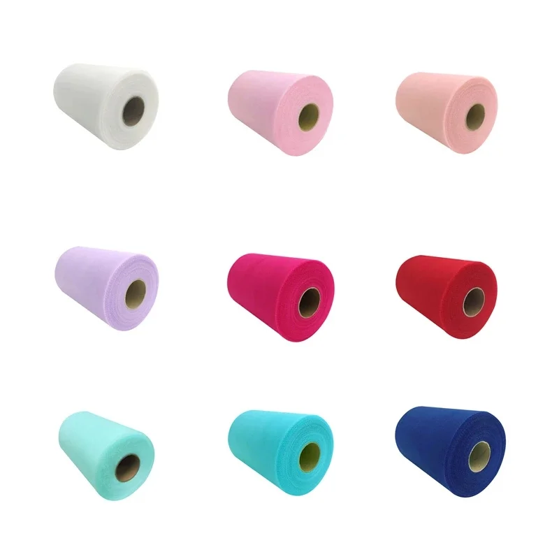 كريستال الأورجانزا تول لفة النسيج ، Chairs بها بنفسك غطاء الكراسي ، الزفاف قوس خلفية ديكور ، استحمام الطفل لوازم الحفلات ، 15 سنتيمتر x 25 ياردة