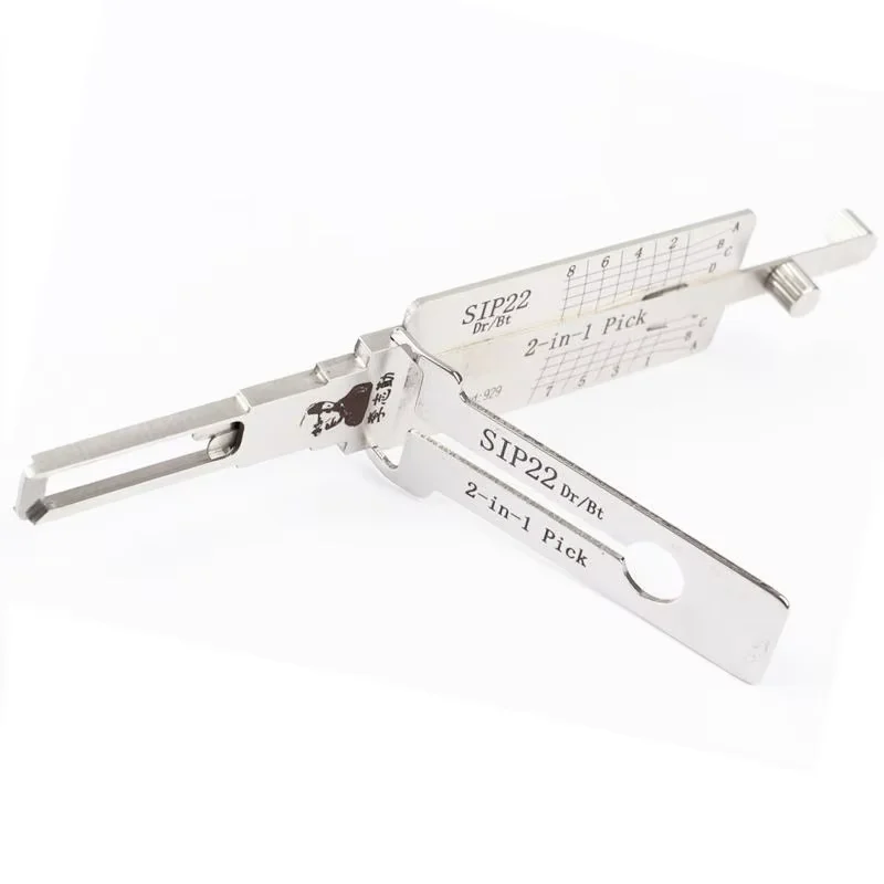 Original Lishi SIP22 2-in-1 Schlossöffner-Decoder für Zündung und Autotüröffnung für Fiat-Modelle, vertikales Fräsen – Detail 4
