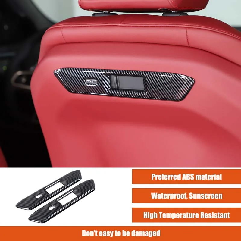 

For BMW X3 G45 2025+ Automotive Front Seat Back Decorative Strip ABS Carbon Fiber Automotive Interior Accessories
