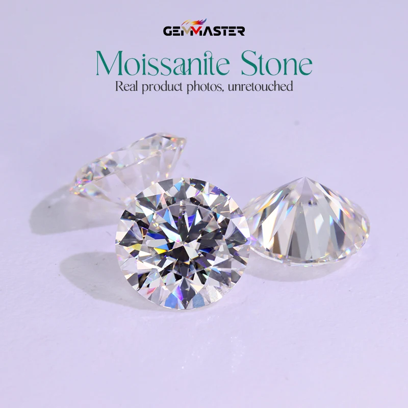 Moissanite Diamond VVS VS 0.3ct 0.5ct 1ct 3ct 5ct 6ct GRA Moissanite Stone D VVS1 Colorless Loose Moissanite Wholesale