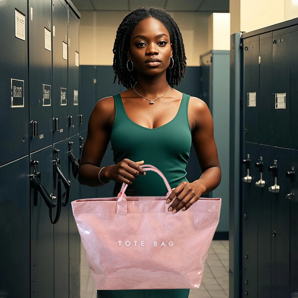 Bolsos de mano a la moda para mujer, bolsos con asa superior de PVC de gran capacidad, adecuados para viajes y trabajo de oficina, regalo de cumpleaños y Navidad