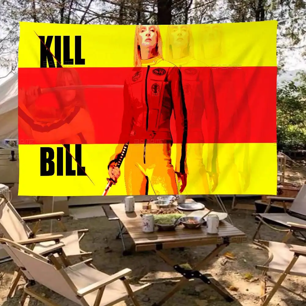 Classic Hot Movie Kill Bill Anime Chart Flag for Living Room Home Dorm Decor Art Home Decor Banner