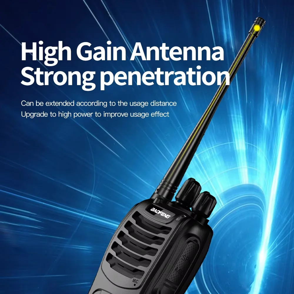 Baofeng BF-888SD Digital Walkie Talkie UHF PMR446 MHz 16CH Long Range Two Way Radio Type-C Charging Noise Reduction Encrypted Ha