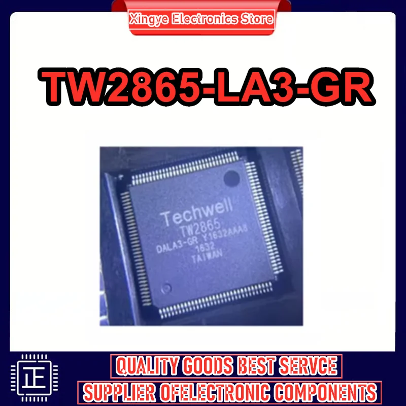 

Видеопроцессорный чип TECHWELLR TW2865 TW2865-LA3-GR TW2865-DALA3-G, микросхема декодирования видео и аудиокодек, в наличии