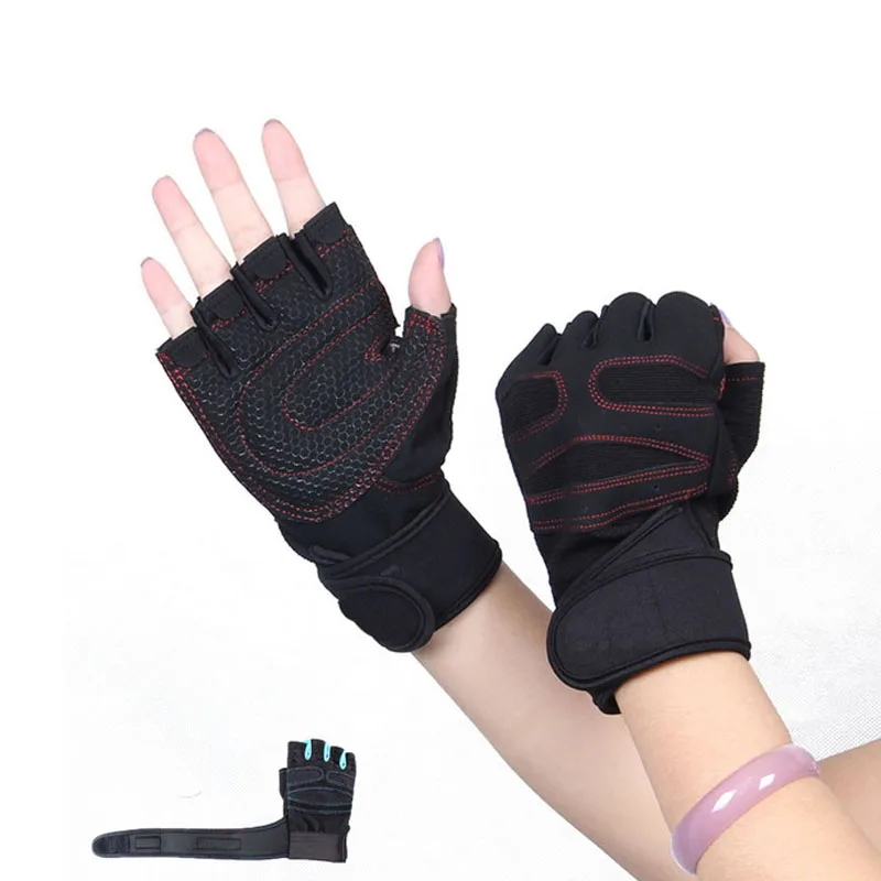 Gym Gloves Heavyweight Sports Exercise Weight Lifting Gloves Half Finger Body Building Training Sport Workout Gloves for Unisex