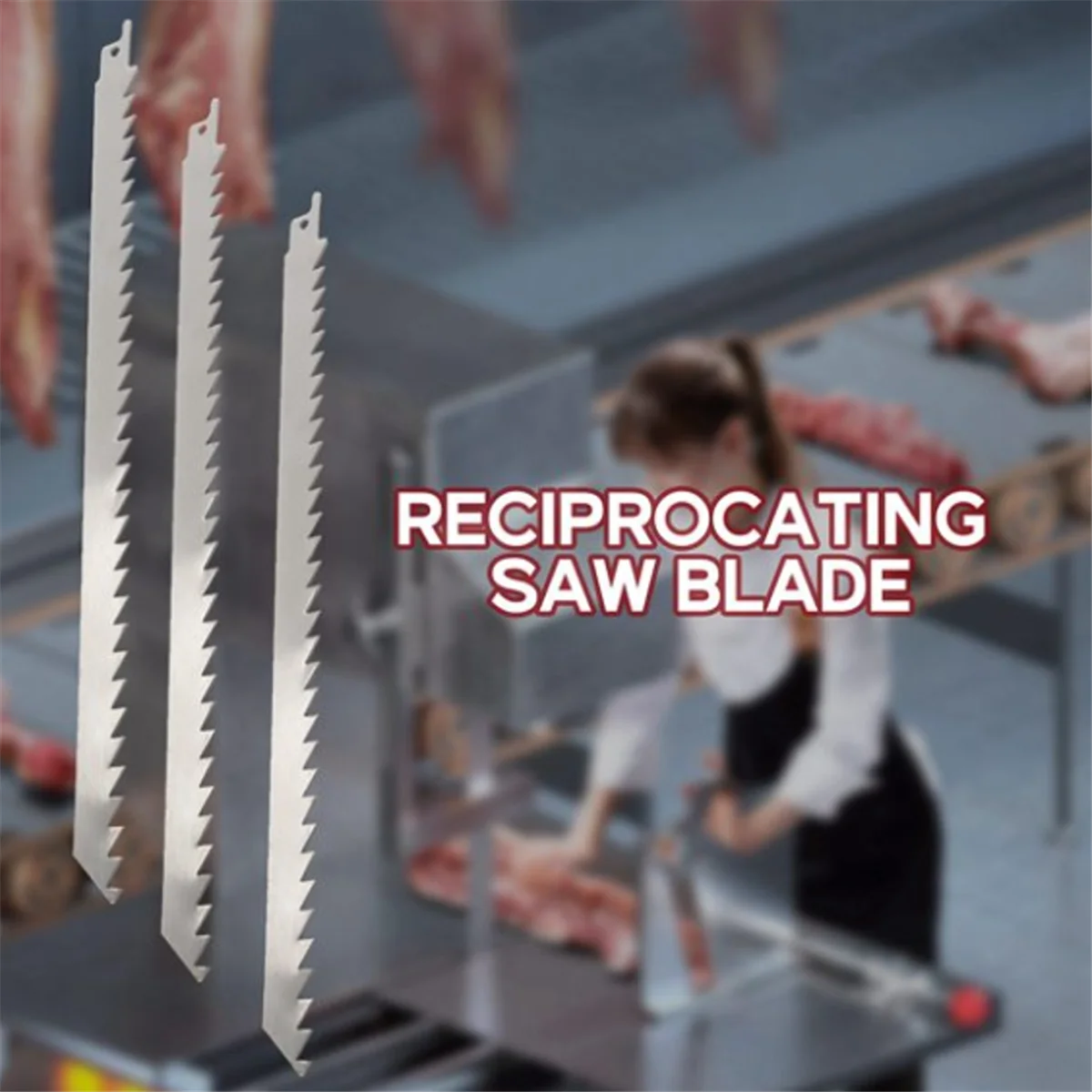 ABJZ شفرة المنشار الترددية 300 مم من الفولاذ المقاوم للصدأ لقطع اللحوم والثلج والخشب شفرات المنشار الترددية لقطع المعادن الخشبية