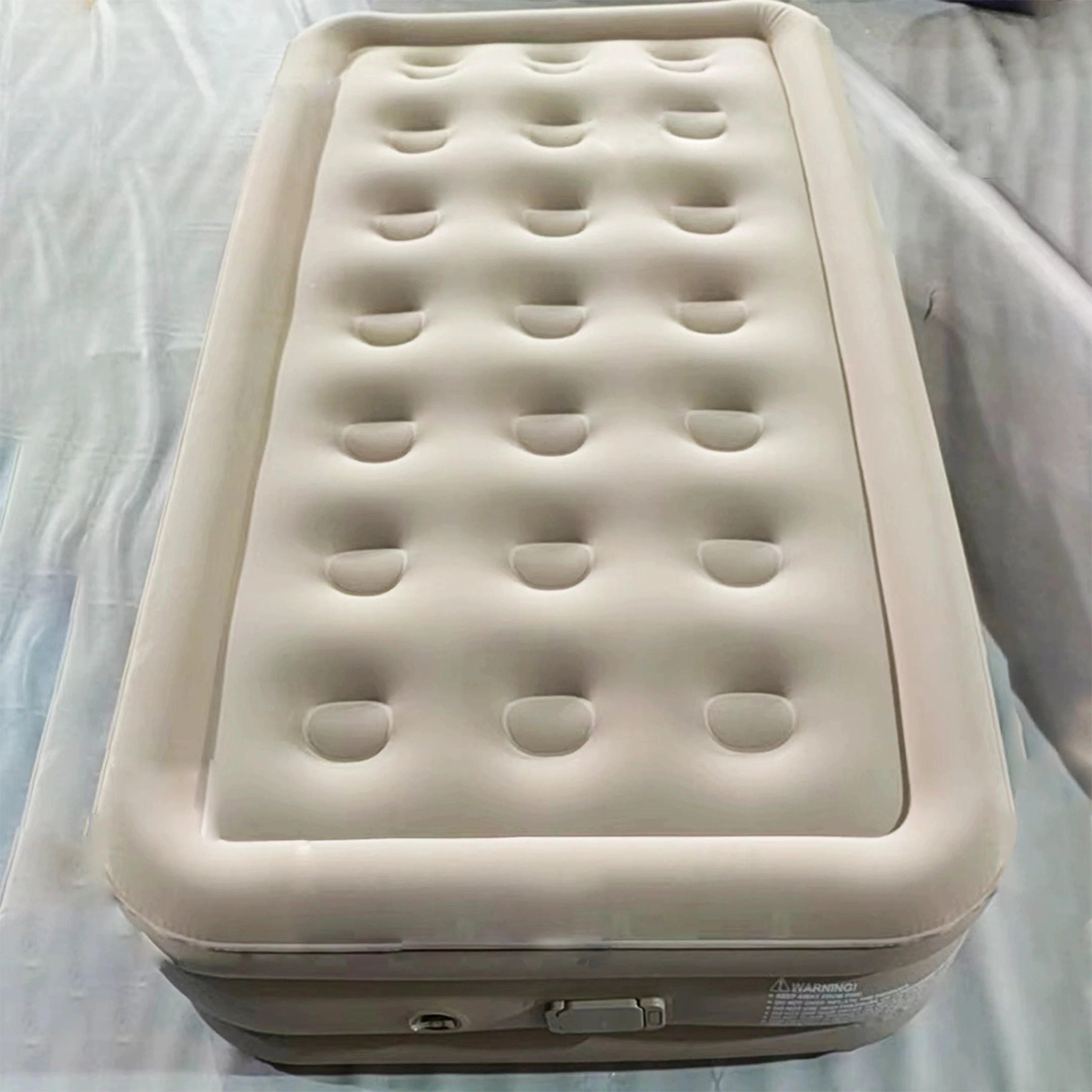 

Foldable Laminated Fabric Air Bed Wear-Resistant Outdoor Camping Inflatable Mattress