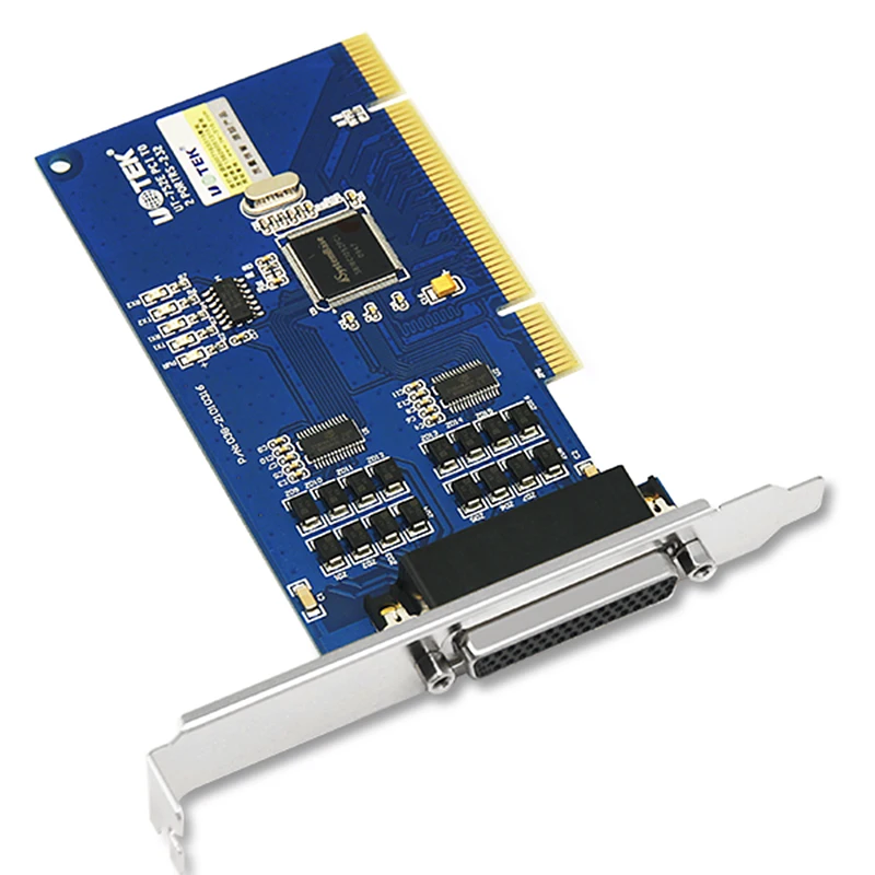 

UOTEK промышленного класса PCI к последовательному карте RS232, 2 порта, высокоскоростной преобразователь расширения DR44 для корпуса ПК 2U UT-752E