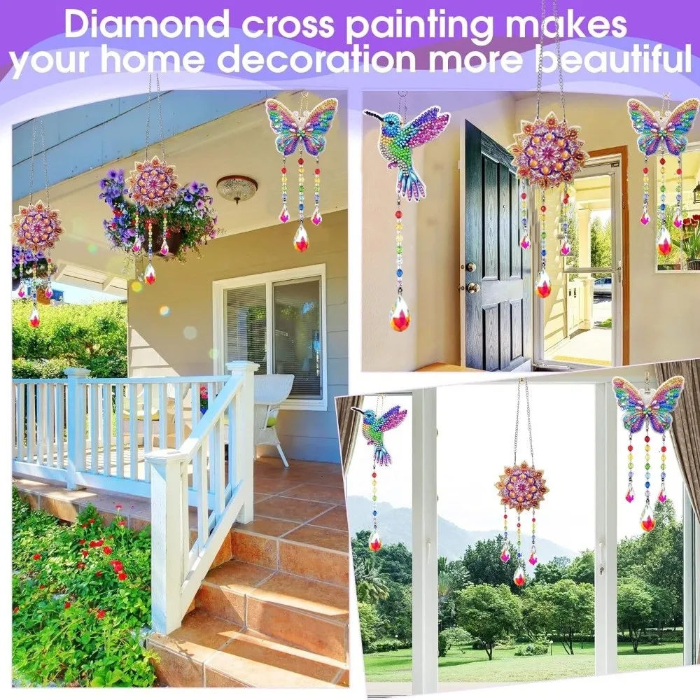 5D Diamond Diamond Painting Art Kit Double Sided Clear Crystal Sound DIY Diamond Drawing Acrylic 2D Flat Diamond Painting Kit