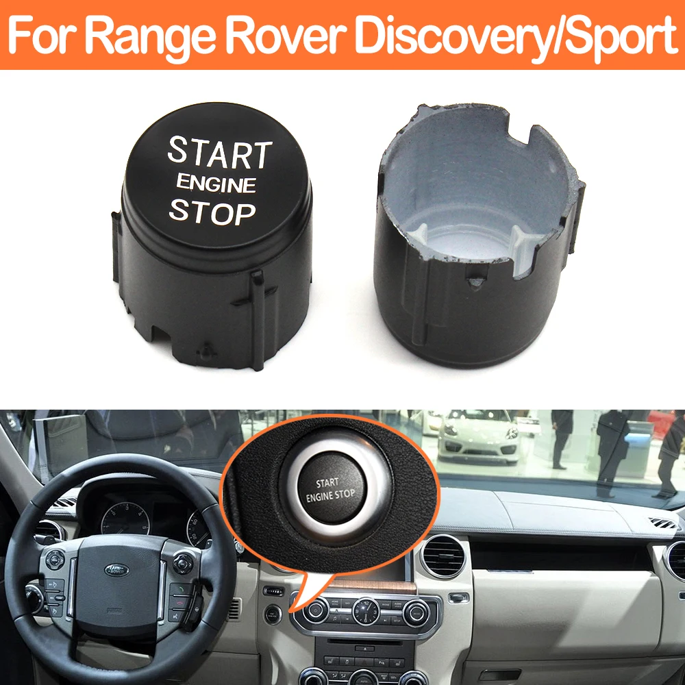 Original Black Engine Ignition Auto Start Stop Switch Button Cover For Landrover Range Rover Sport EVOQUE Discovery LR094038