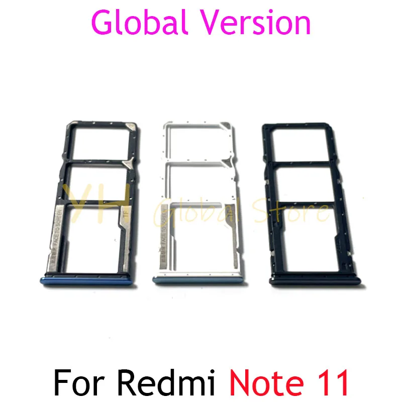 20PCS For Xiaomi Redmi Note 11 Global Version Sim Card Slot Tray Holder Sim Card Repair Parts