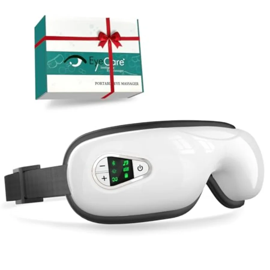 

Массажер для глаз с функцией подогрева и музыкой. Массажер для глаз с подогревом от мигрени. Подарки на День отца, день рождения для мамы, папы, женщин, мужчин, для неё, для него.