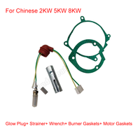 1set Diesel Air Parking Heater Glow Plug Gaskets Strainers Wrench For 12v 24v 1-8kw Chinese Heaters Similar Webasto Eberspacher