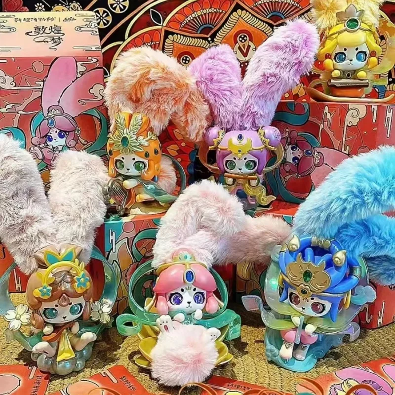 

Новый кролик Kabu Dunhuang Dream Series слепая коробка милая кукла из ПВХ кролик загадочная коробка креативная модная игровая украшение стола подарок для девочки