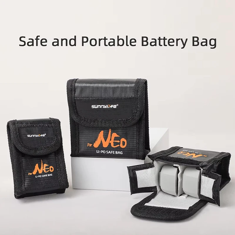 New Lithium Battery Explosion-Proof Bag for Dji Neo High Temperature Safety Battery Protective Bag for Dji Neo Drone Accessories