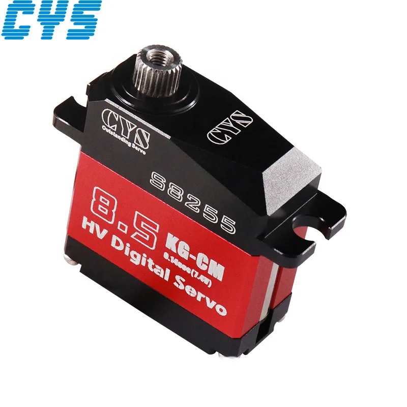 

CYS-S8255 8.5kg Torque 0.145sec Speed Coreless Digital Servo with Titanium Gear for RC Airplane Wing