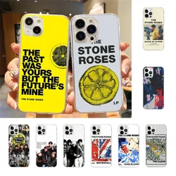 The Stone-R-Roses Phone Case For Iphone 15 11 13 14 Pro Max 7 8 Plus X Xr Xs Max Se2020 12mini Transparent Cover