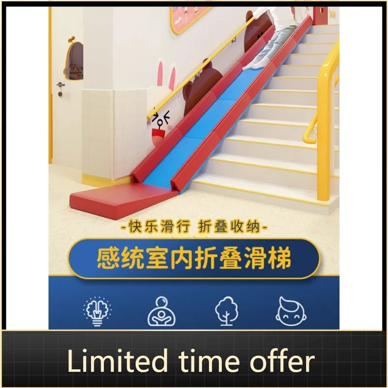 Hot （2026）Modular Indoor Sensory Play Corridor – Soft Foam Foldable Slide with Stair Access for Preschool Early Years Education