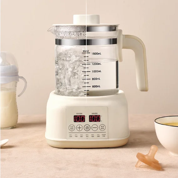 1.5L Digital Electric Kettle Automatic Glass Kettle Teapot Kettle Brewing Tea Formula Milk Modulator Keep Warm
