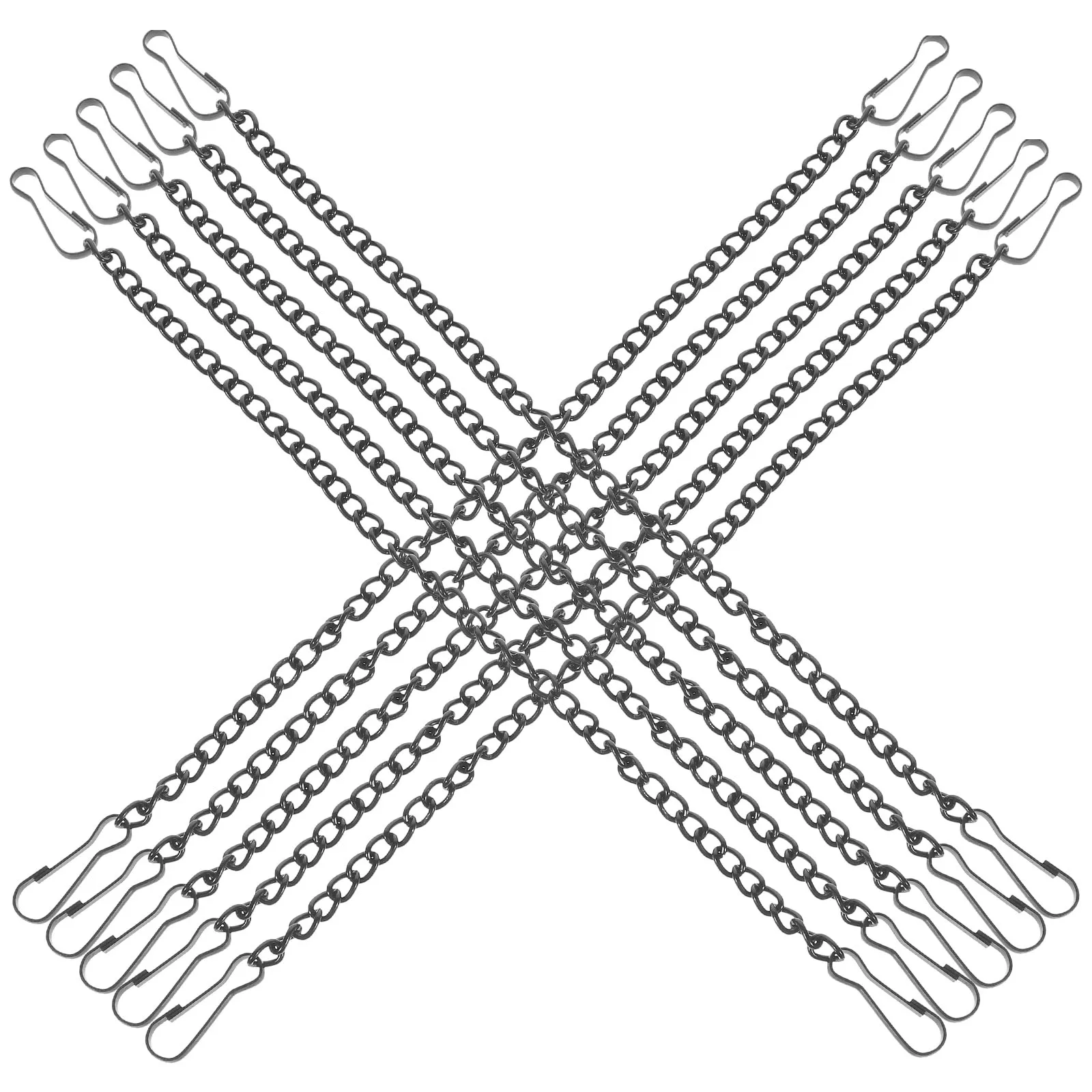 

10pcs Chain 1.2mm 20cm Metal Hanging Chains for Posters Billboards Plant Hangers Garden Hooks Lightweight