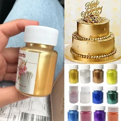 15g/Bottle Gold Silver Glitter Powder Soap Candle Epoxy Resin Dye Pearl Pigment DIY Baking Colorful Cakes Decorations And Tools