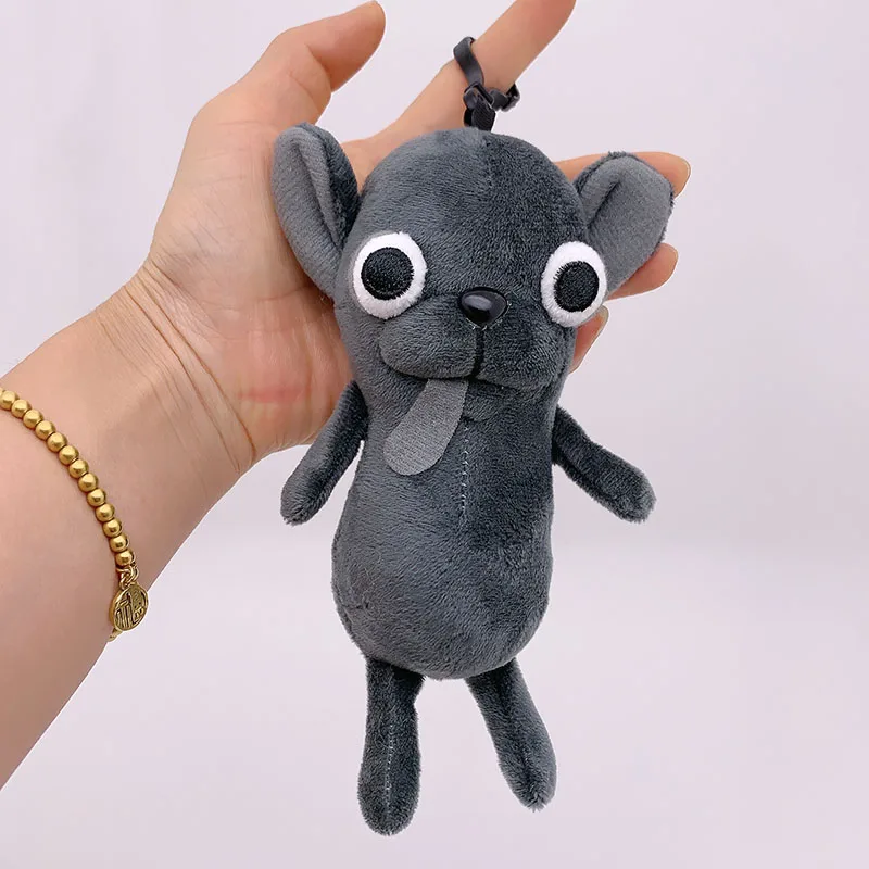 LLavero de peluche de Chihuahua de 15cm, animales de peluche, perro con cresta china, muñeco de peluche suave de perro ChiHUAHU, bolsa de muñeca divertida y extraño, juguetes colgantes