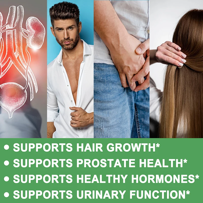 Saw Palmetto - Help Promote Prostate Health,Reduce Baldness and Thinning Hair & Regulate Hormonal