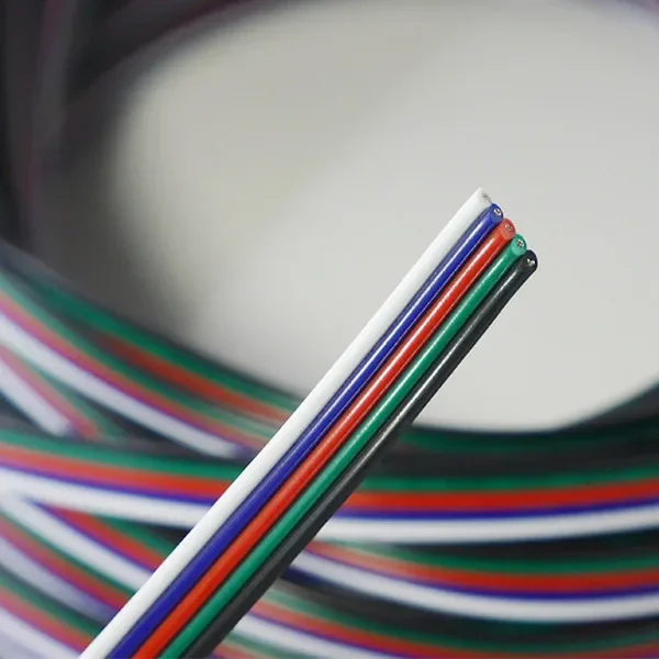 5m/10m 22 AWG 2pin/3pin/4pin /5pin/6pin Wire Extension Cable For 5050 3528 Single Color ws2812 2811 5050 RGBW LED Strip Light