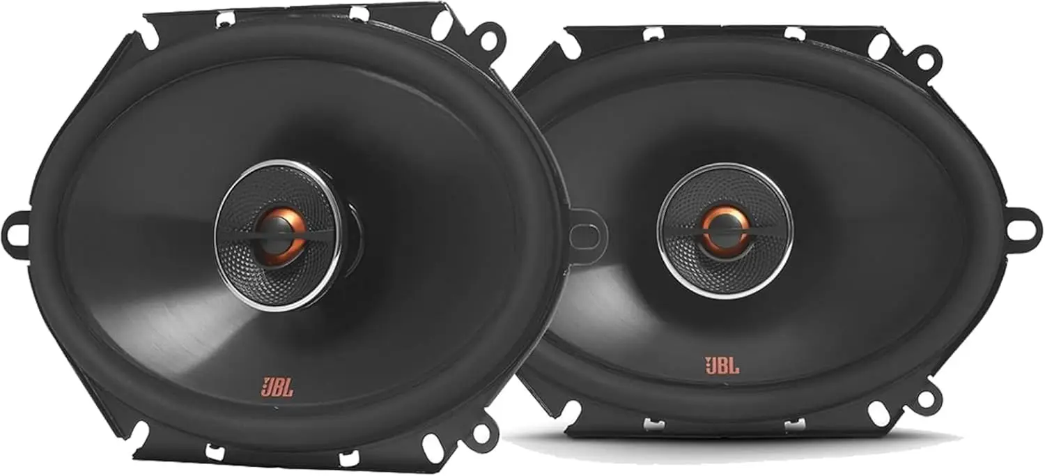 

6x8" Coaxial Car Speakers Pair, 180W Peak, 60W RMS, 2-Way Design (No Grills Included)