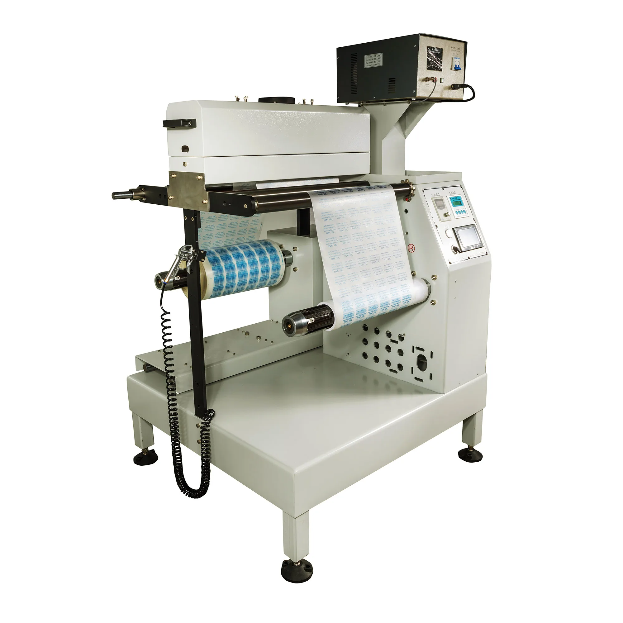 Máquina de rebobinamento automático com tratamento Corona