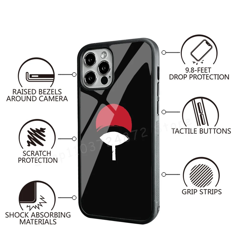 N-Naruto Phone Case Strong Magnetic For IPhone 15 14 13 Pro Max Alex Mirror For Magsafe Wireless Charging Cover