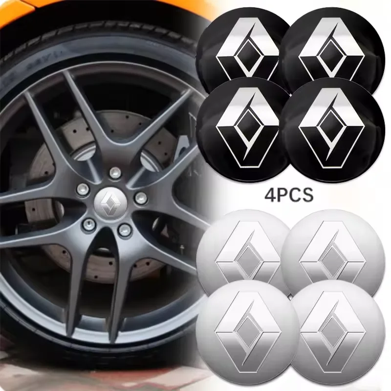 

4Pcs 56mm Car Wheel Center Caps Hubcap Cover For Renault Clio Sandero Captur Megane R5 4 E-tech Scenic Austral Rafale Symbioz