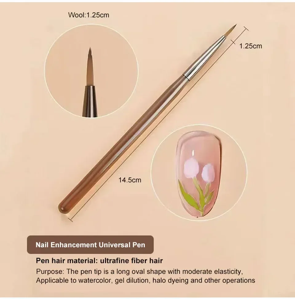 9 Stück UV-Gel Nagel bürste Liner DIY Mal stift Maniküre Acryl Zeichen pinsel für Nail Art Design Nägel Spitze Display Mal werkzeug