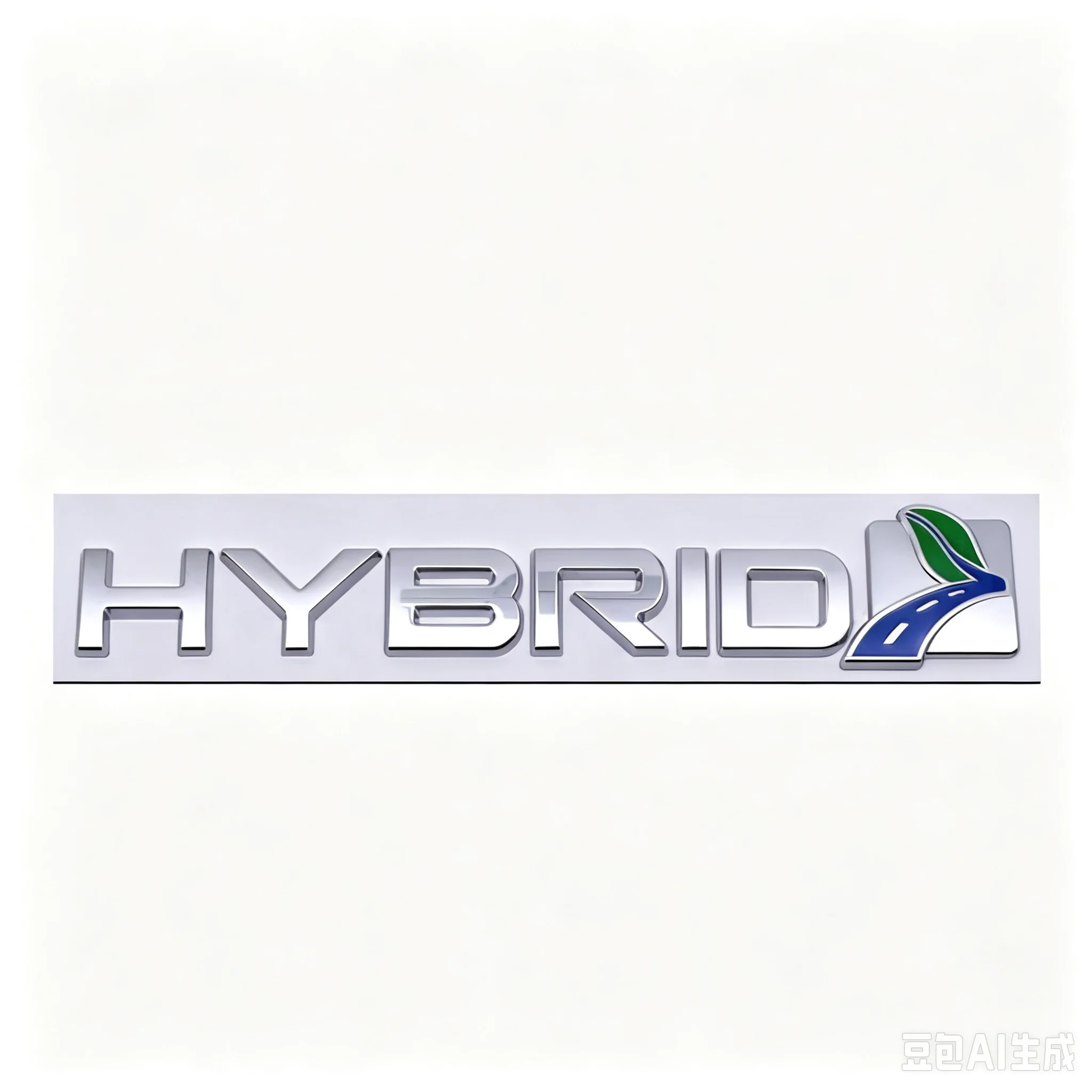 Metal HYBRID Letter Emblem Badge Sticker Universal Car Rear Trunk Side Fender Logo Refit Modification Styling Decor Accessories