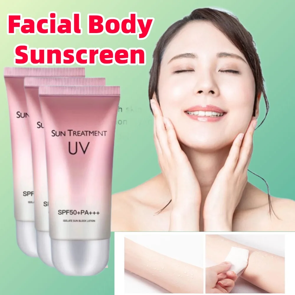 

60ml Waterproof Facial Body Sunscreen Lasting Sun Cream Sunblock Skin Protective Cream Anti Sun Facial Protection Cream SPF50+