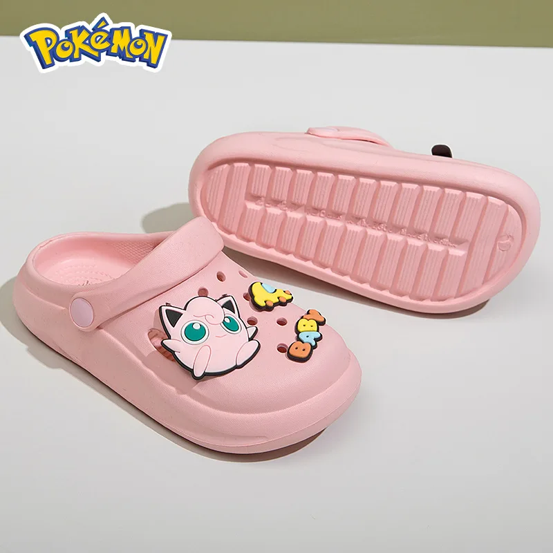 3style Anime Pokemon Childrens Slippers Pikachu Squirtle Psyduck Jigglypuff Parent-child Non-slip Slippers Lovely Gift