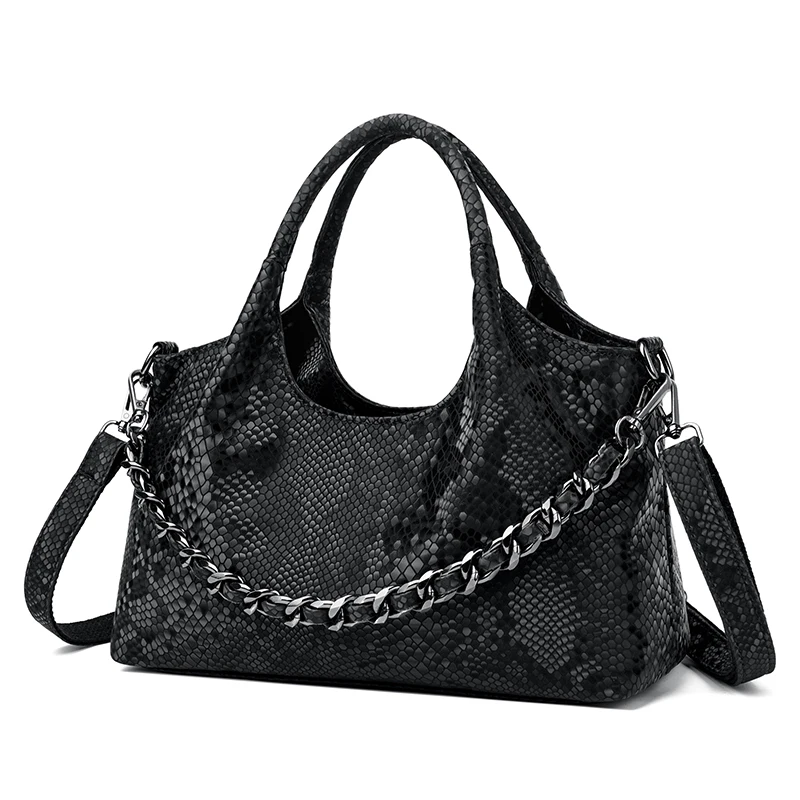 

High Quality Women PU Leather Handbags Casual Female Serpentine Shoulder Messenger Bags for Women Fashion Female Crossbody Bag