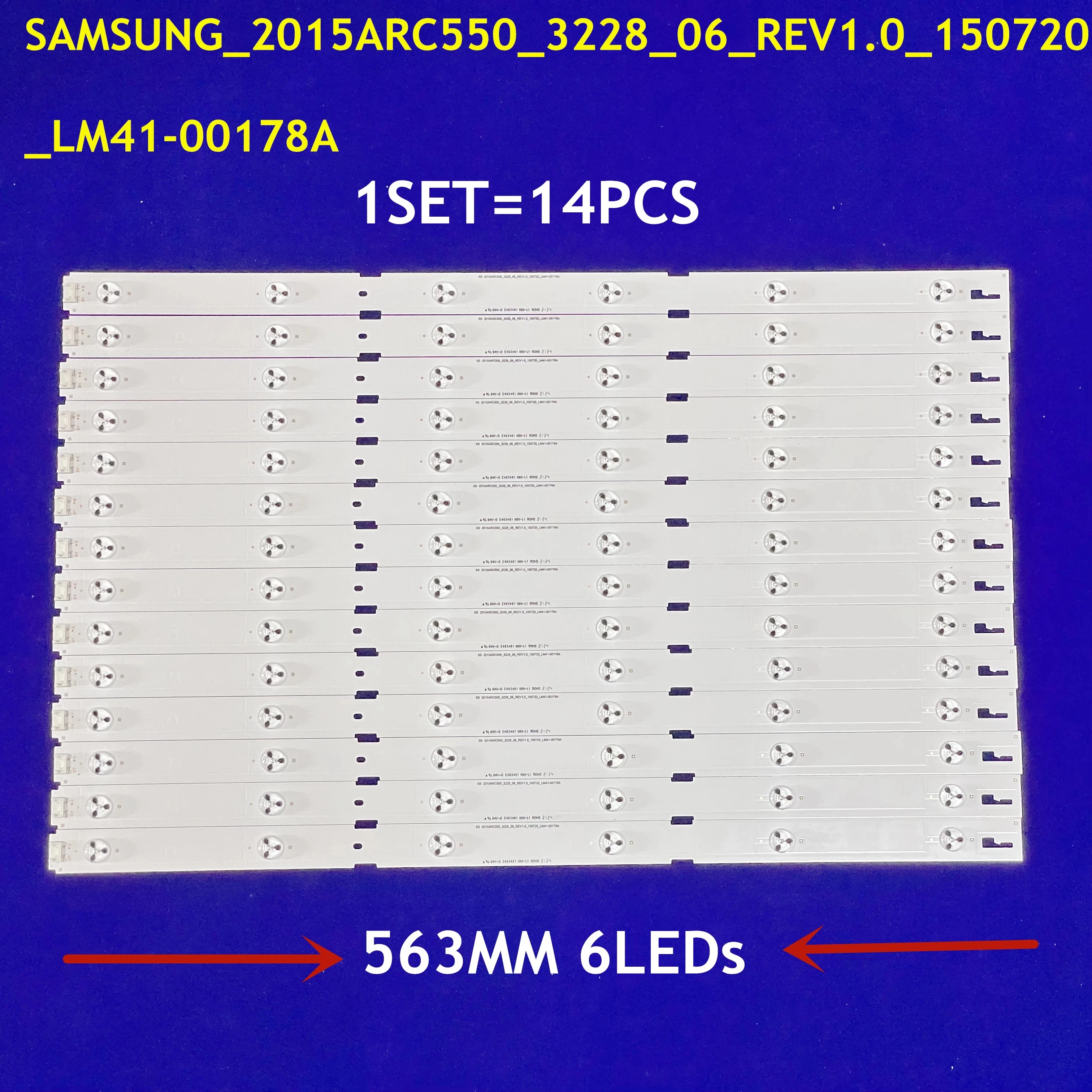 LED-Hintergrund beleuchtung Streifen für 2015 arc550 IC-B-HWCR55D639 ZPM60600-AC LM41-00178A ZLH60600-AC zpm60600 a55l 5531 55 vle6565bl b55l55314