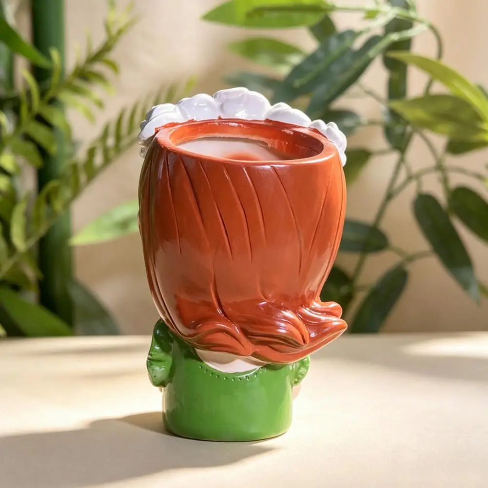 Fairy Plant Pot Creative Design Planter Figurine Girl Planter Statue Decorative Decor Item Cute For Balcony, Garden