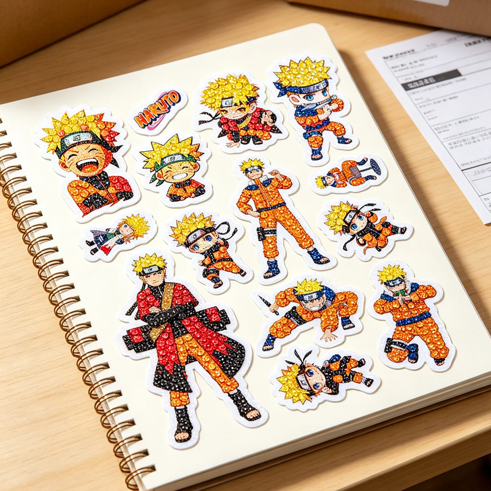 

New Arrival Naruto Uzumaki DIY 5D Diamond Painting Stickers Cute Cartoon Anime Diamond Art Stickers Creative Gifts for Kids Boys
