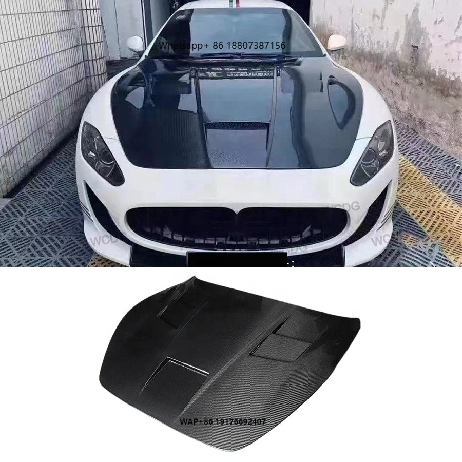 

Карбоновый передний капот GT для Maserati Gran Turismo GT, крышка воздухозаборника, аксессуары для автомобиля, обвес