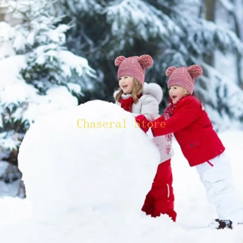 

E7CE Kids Adventure Ready Winter Gears Set Hat Scarf Gloves Earmuffs Soft Winter Warm