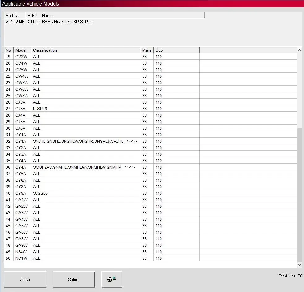 10 PCS Front Suspension Strut Mount Bearing for Outlander CW Front Shock Absorber for Asx GA Bearing for Lancer CY CX 4040A605