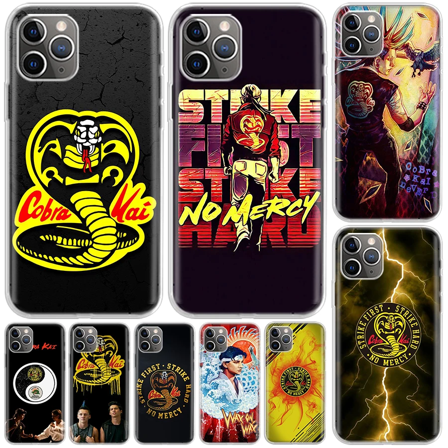 Cobra Kai Snake Cover For iPhone 16 15 14 13 12 11 Pro Max Apple Phone Case X XS 7 Plus 8 + Art Customized Print Shell 11 14 13 