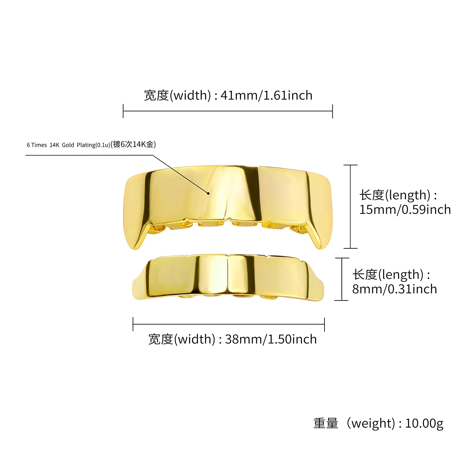 TOPGRILLZ الهيب هوب 6 أعلى و 6 أسفل Cyberpunk لامعة الأسنان الشوايات الأقواس مستطيل الأنياب الفم الأسنان قبعات لجميع القديسين مجوهرات