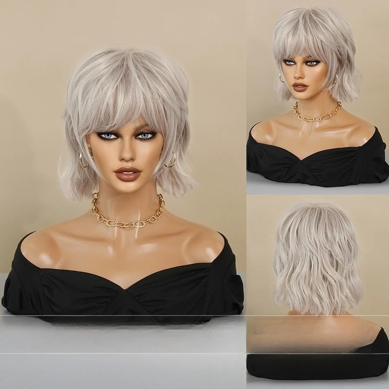 

Custom Silver Wig Short Hair Nyane Lebajoa Hair wigs