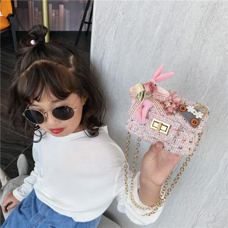 2024 Flower Chain Mini Satchel Cute Stylish Cross Bag Change Bag