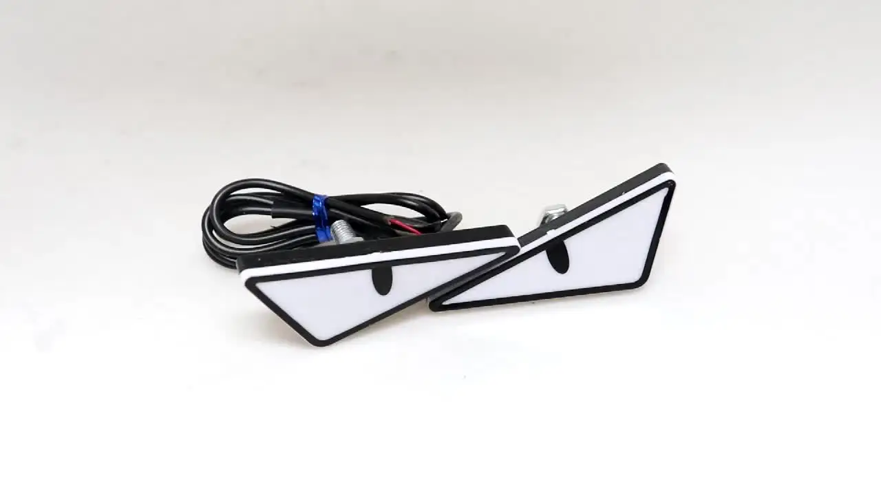 Universal Car LED Devil Eyes Light Demon Eyes Headlight Motorcycle Mini Turn Signal Flasher Tail Lamp Auto Decoration Lights